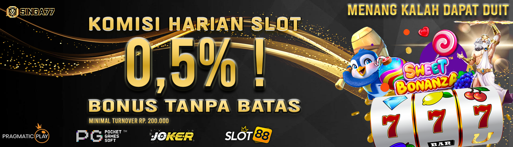 BONUS ROLLINGAN HARIAN SLOT 0,5%